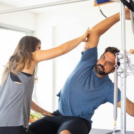 Sesión de Pilates en Grupo